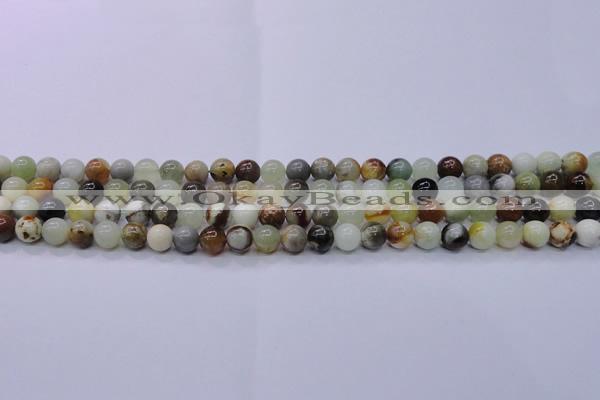 CFW10 15.5 inches 4mm round flower jade beads wholesale