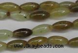 CFW115 15.5 inches 6*13mm rice flower jade gemstone beads