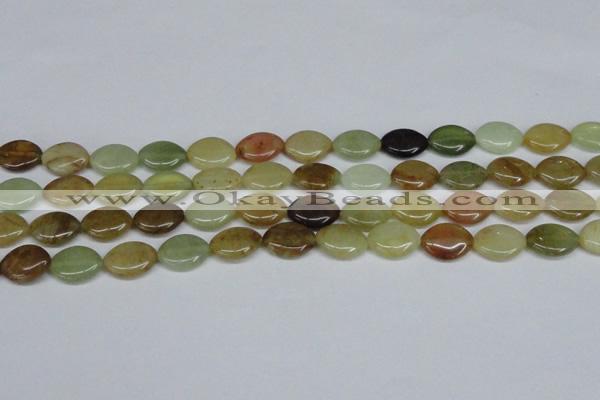 CFW135 15.5 inches 12*16mm marquise flower jade gemstone beads