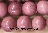 CFW51 15.5 inches 6mm round natural pink wooden jasper beads