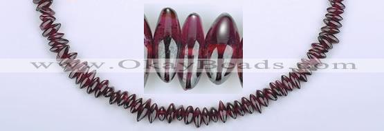 CGA12 15 inches multi sizes rice garnet gemstone beads Wholesale