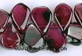 CGA15 multi sizes flat teardrop garnet gemstone beads Wholesale