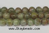 CGA203 15.5 inches 8mm round natural green garnet beads