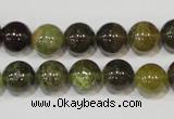 CGA204 15.5 inches 10mm round natural green garnet beads