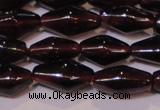 CGA374 15 inches 5*8mm rice natural red garnet beads wholesale