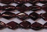 CGA388 15 inches 5*7mm diamond natural red garnet beads wholesale