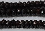 CGA458 15.5 inches 4*6mm faceted rondelle natural red garnet beads