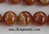 CGA504 15.5 inches 10mm round A grade yellow red garnet beads