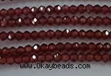 CGA515 15.5 inches 2*2.5mm faceted rondelle red garnet beads