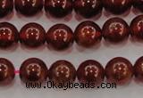 CGA602 15.5 inches 8mm A grade round natural orange garnet beads