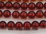 CGA611 15.5 inches 6mm AAA grade round natural orange garnet beads