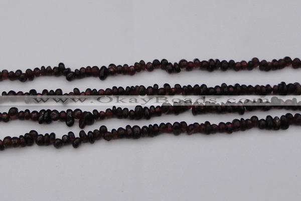 CGA652 15.5 inches 4*6mm nuggets red garnet gemstone beads