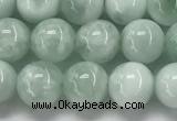 CGA901 15.5 inches 6mm round green angel skin gemstone beads