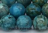 CGA929 15 inches 12mm round blue angel skin beads