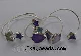 CGB1026 10*12mm - 18*25mm freeform druzy agate bangles