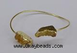 CGB1031 8*18mm - 10*20mm freeform druzy agate bangles