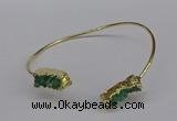 CGB1035 8*18mm - 10*20mm freeform druzy agate bangles