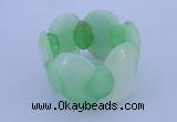 CGB150 8 inches fashion dyed white jade gemstone stretchy bracelet