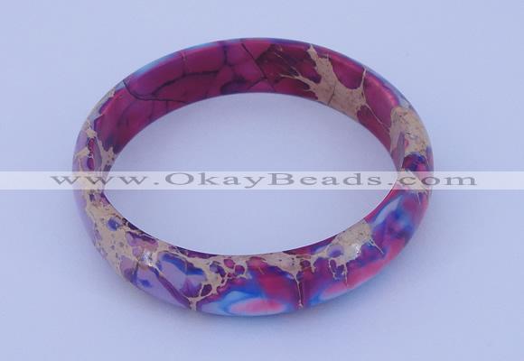 CGB205 Inner diameter 55mm fashion dyed imperial jasper gemstone bangle