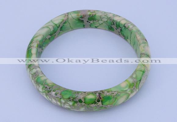 CGB207 Inner diameter 60mm fashion dyed imperial jasper gemstone bangle