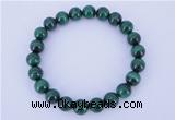 CGB215 2pcs 7.5 inches 4mm natural malachite gemstone bracelets