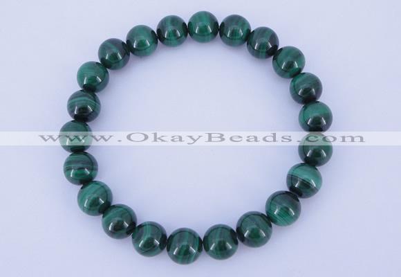 CGB223 2pcs 7.5 inches 20mm natural malachite gemstone bracelets