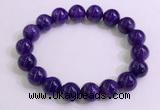 CGB2563 7.5 inches 10mm round charoite gemstone beaded bracelets