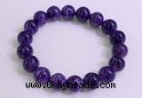 CGB2572 7.5 inches 11mm round charoite gemstone beaded bracelets