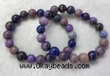 CGB2607 7.5 inches 11mm round natural sugilite beaded bracelets