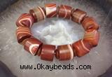 CGB3016 7.5 inches 13*16mm - 15*19mm tube agate bracelet