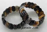 CGB3151 7.5 inches 11*23mm faceted oval agate bracelets