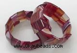 CGB3188 7.5 inches 15*25mm rectangle agate bracelets wholesale