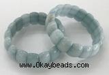 CGB3223 7.5 inches 12*20mm oval imitation aquamarine bracelets