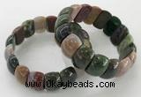 CGB3229 7.5 inches 12*20mm oval Indian agate bracelets