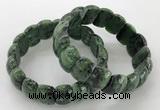 CGB3230 7.5 inches 12*20mm oval ruby zoisite bracelets