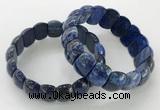 CGB3236 7.5 inches 12*20mm oval lapis lazuli bracelets