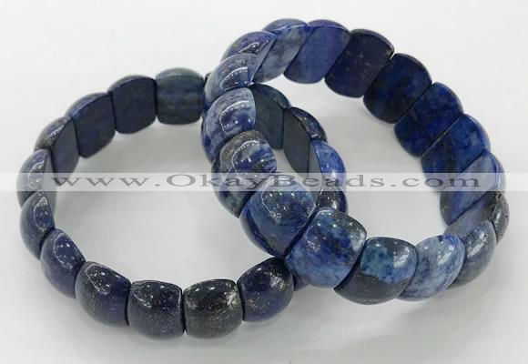 CGB3236 7.5 inches 12*20mm oval lapis lazuli bracelets