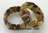 CGB3251 7.5 inches 12*25mm oval mookaite gemstone bracelets