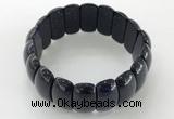 CGB3256 7.5 inches 12*25mm oval blue goldstone bracelets