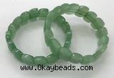 CGB3276 7.5 inches 10*15mm faceted marquise green aventurine bracelets