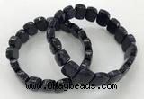 CGB3278 7.5 inches 10*15mm faceted marquise blue goldstone bracelets