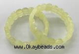 CGB3282 7.5 inches 10*15mm faceted oval lemon quartz bracelets