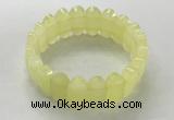 CGB3313 7.5 inches 10*20mm faceted oval lemon quartz bracelets