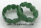 CGB3351 7.5 inches 19*25mm faceted oval green aventurine bracelets