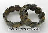 CGB3352 7.5 inches 19*25mm faceted oval blue tiger eye bracelets