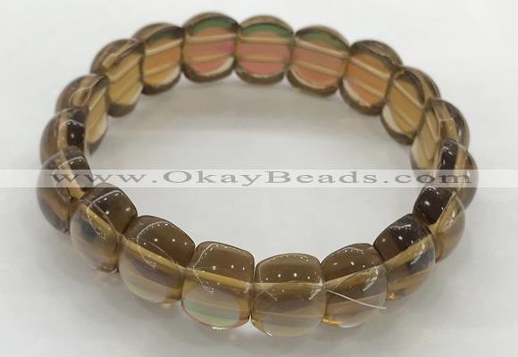 CGB3366 7.5 inches 10*15mm oval synthetic moonstone bracelets