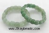 CGB3370 7.5 inches 10*15mm oval green aventurine bracelets