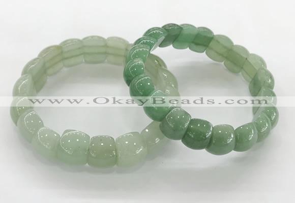 CGB3370 7.5 inches 10*15mm oval green aventurine bracelets