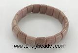 CGB3393 7.5 inches 10*15mm rectangle rhodochrosite bracelets