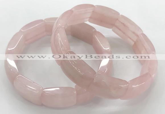 CGB3401 7.5 inches 15*21mm rose quartz bracelets wholesale